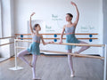 Girls Blue Embroidered Ballet Onesies