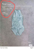Women Light Blue "Noe" Velvet Ballet Onesies