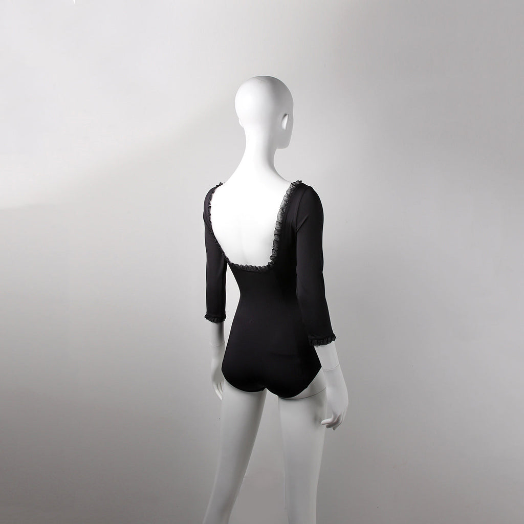 Girls Black Ballet Onesies