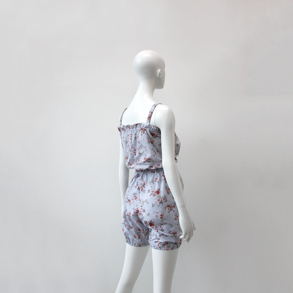 Girls Blue Floral Ballet Trousers