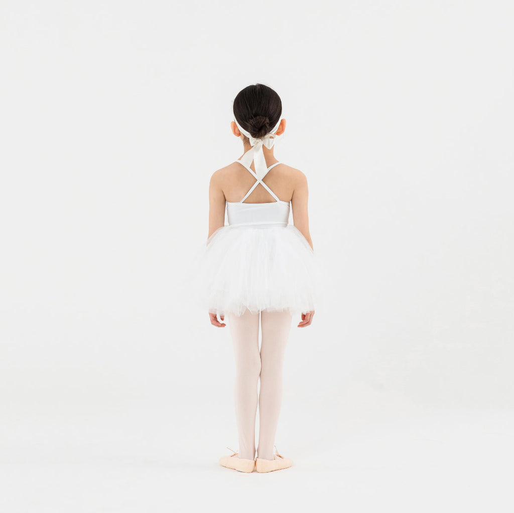 Girls White Ballet Skirt