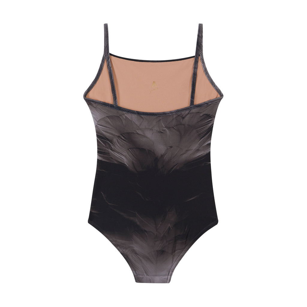 Girls Black Feather Ballet Onesies(J181LE01VL/black)