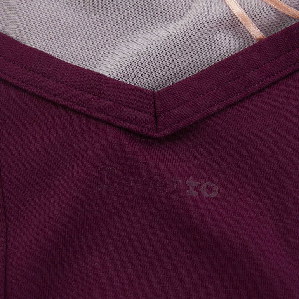 Girls Wine Red Ballet Onesies