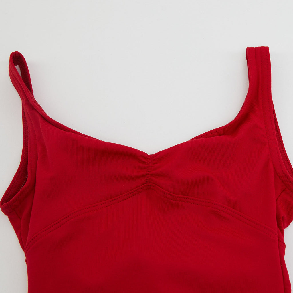 Girls Red Ballet Onesies