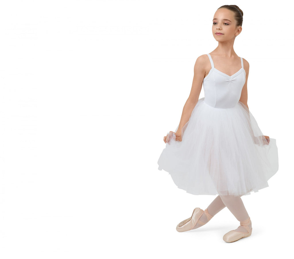 Girl White Rehearsal Tulle Skirt