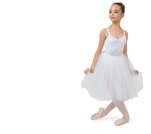 Girl White Rehearsal Tulle Skirt