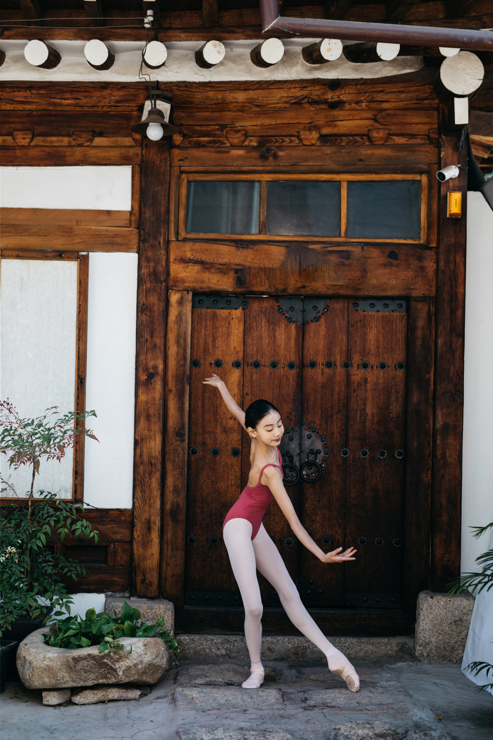 Girls Red Wine Ballet Onesies