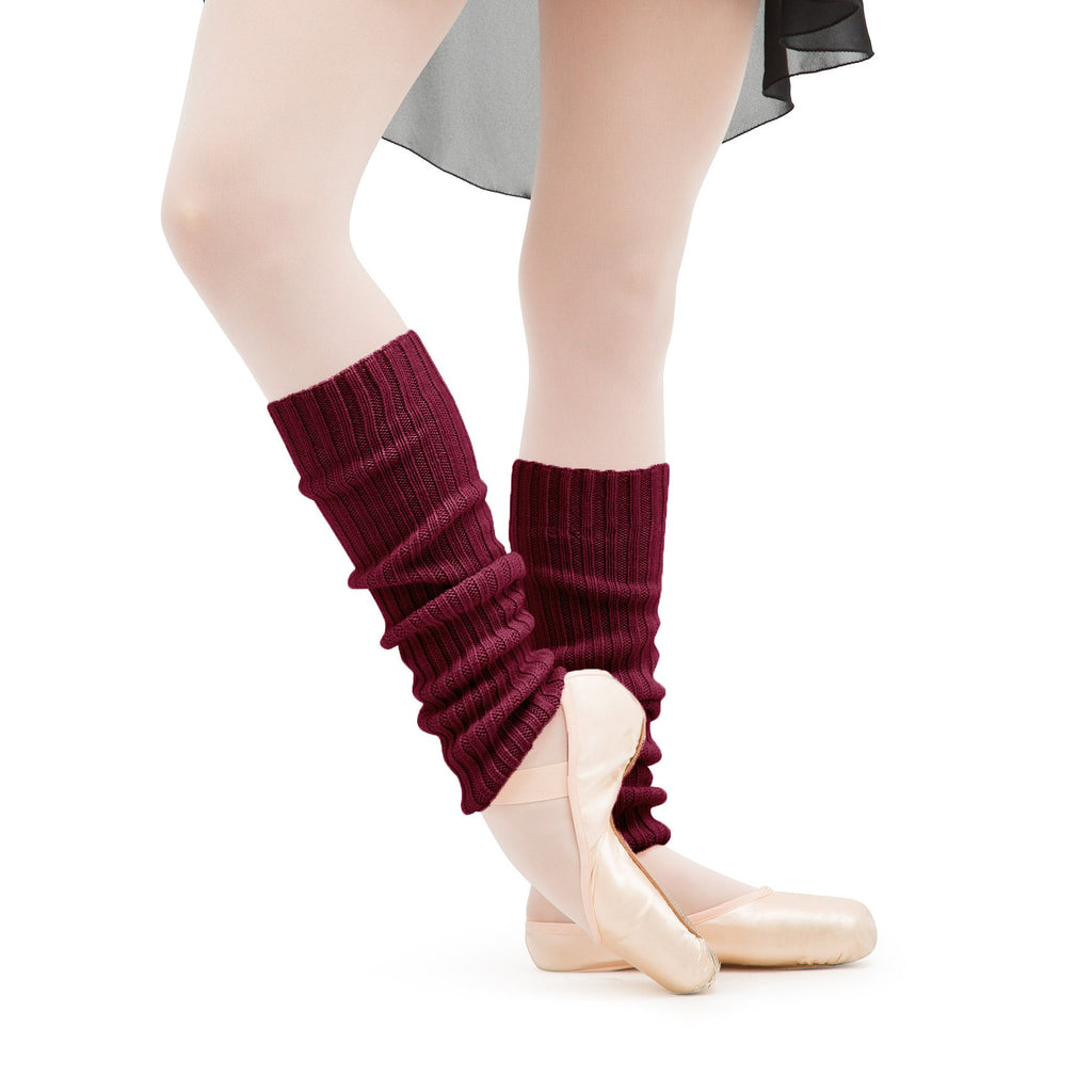 Girls Dark Red Ballet Puttees