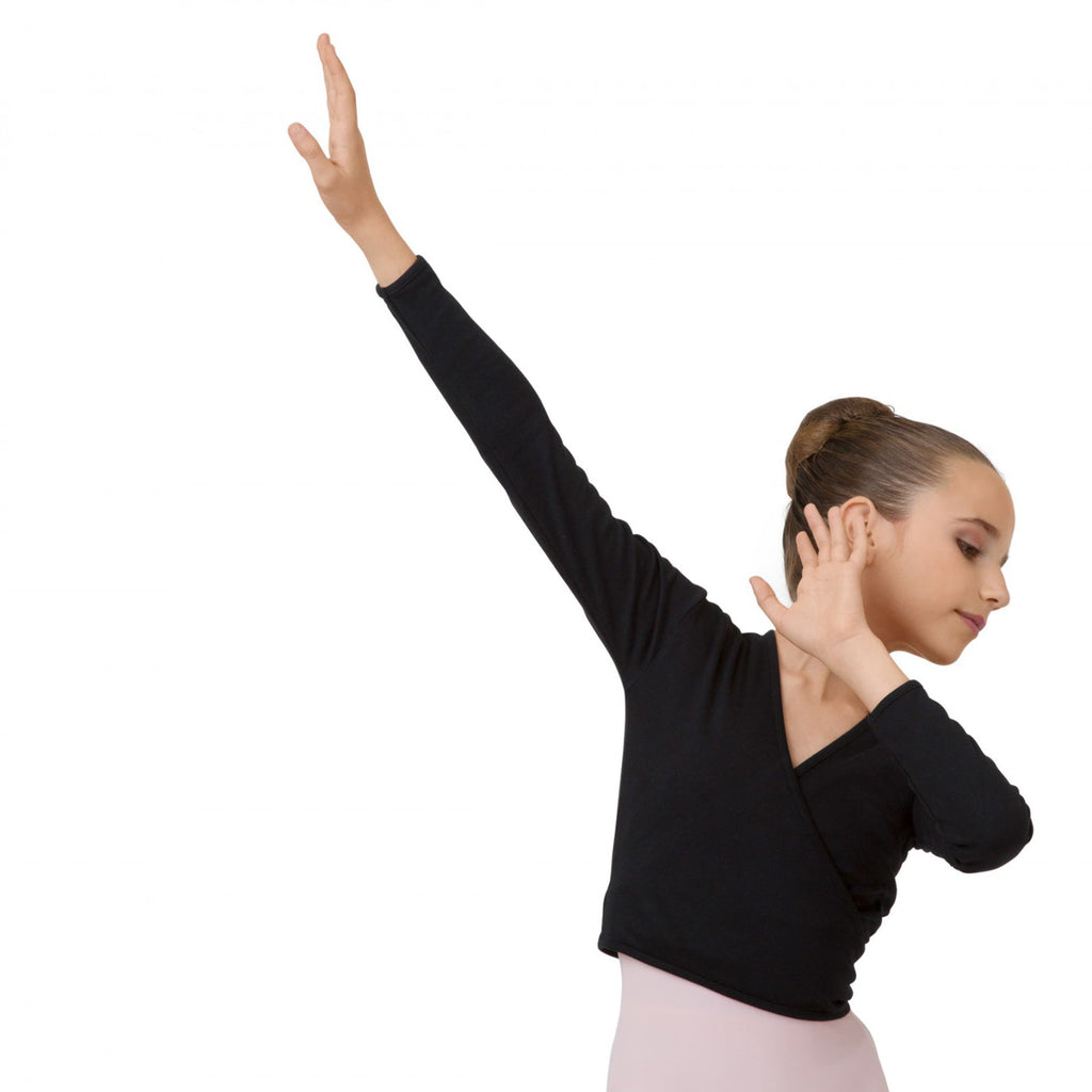 Girls Black Ballet Top