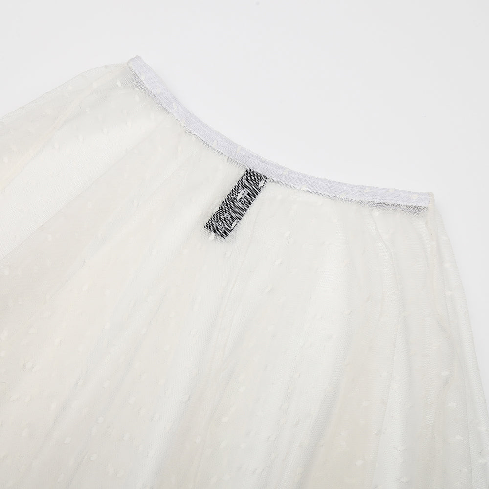 Girls White Ballet Skirt