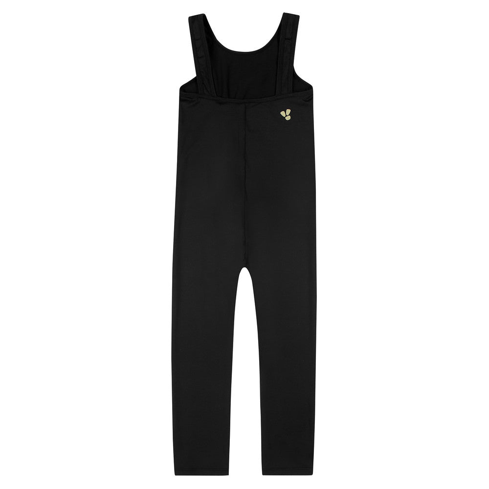 Girls Black Ballet Jumpsuit