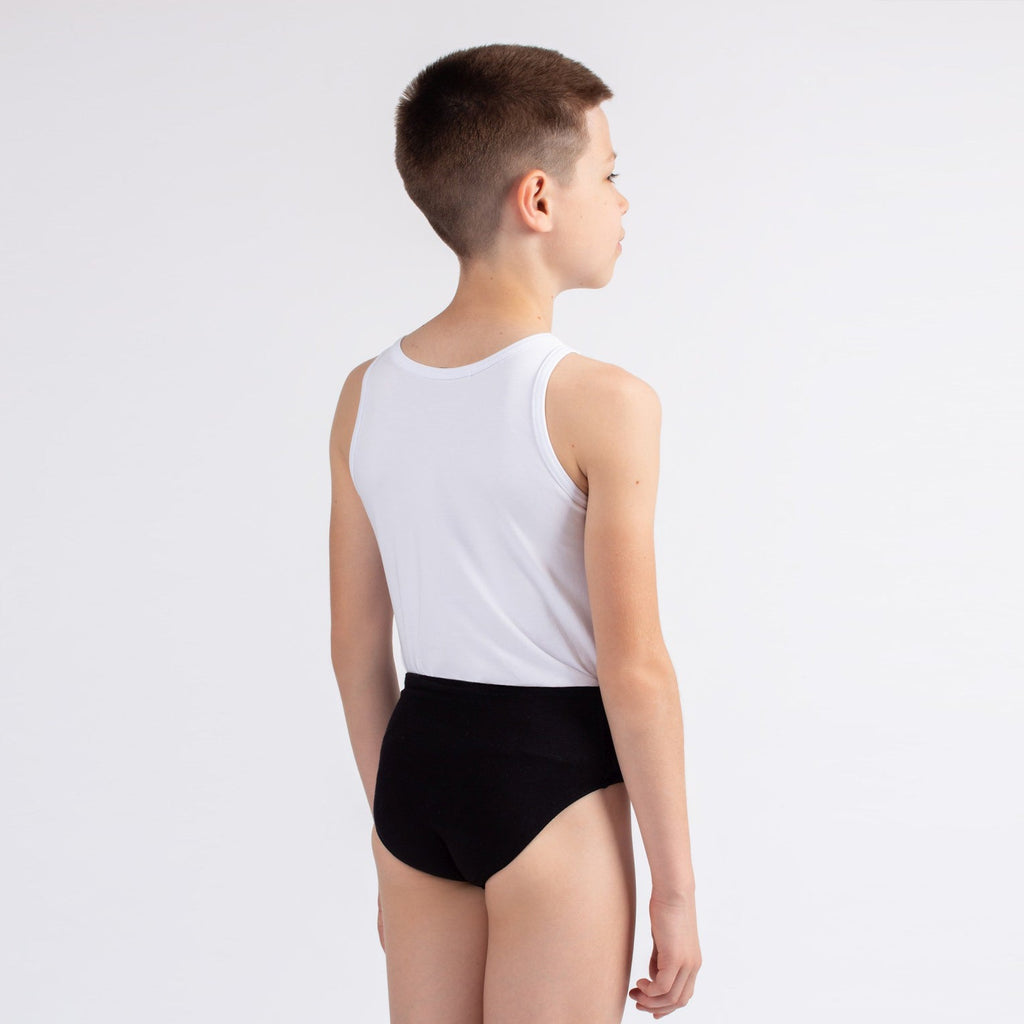 Boys White Cotton Vest