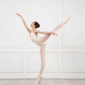 Girls Cream Ballet Onesies