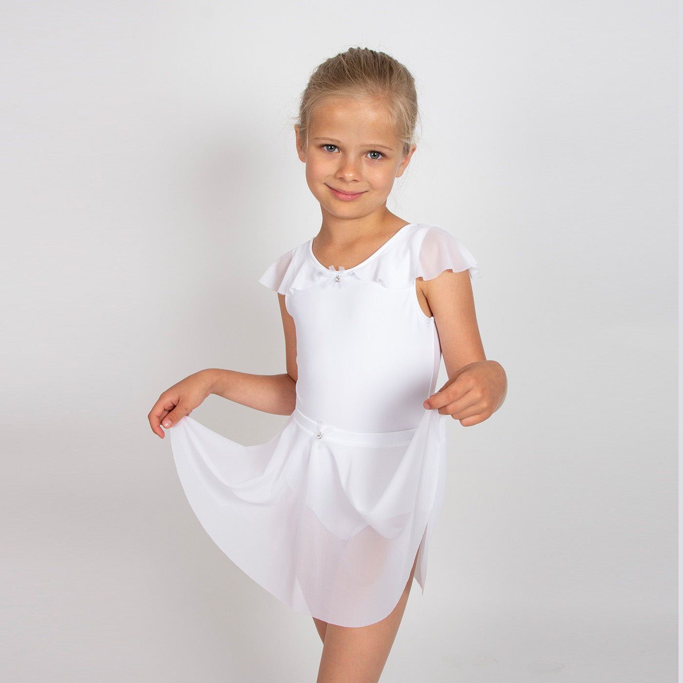 Girls White Ballet Onesies