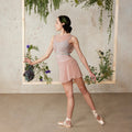 Women Pink Embroidered Ballet Onesies