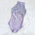 Women Purple Embroidered Ballet Onesies