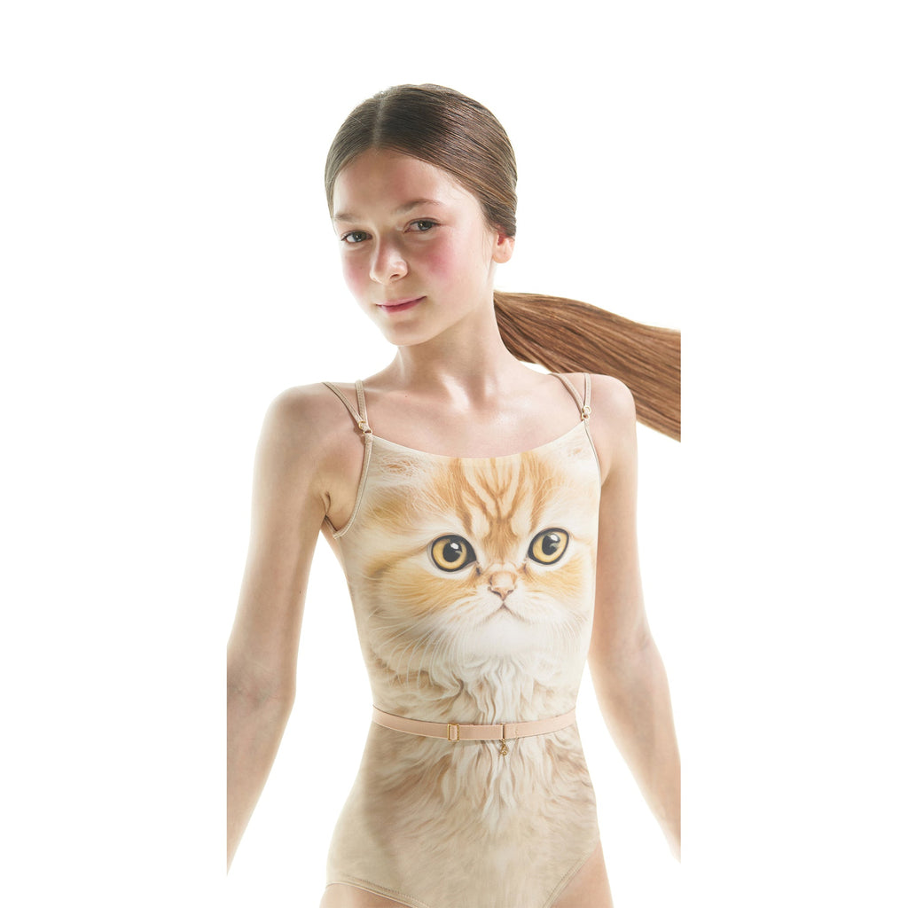 Girls Honey Cat Ballet Onesies(J231LE33VL/hone)
