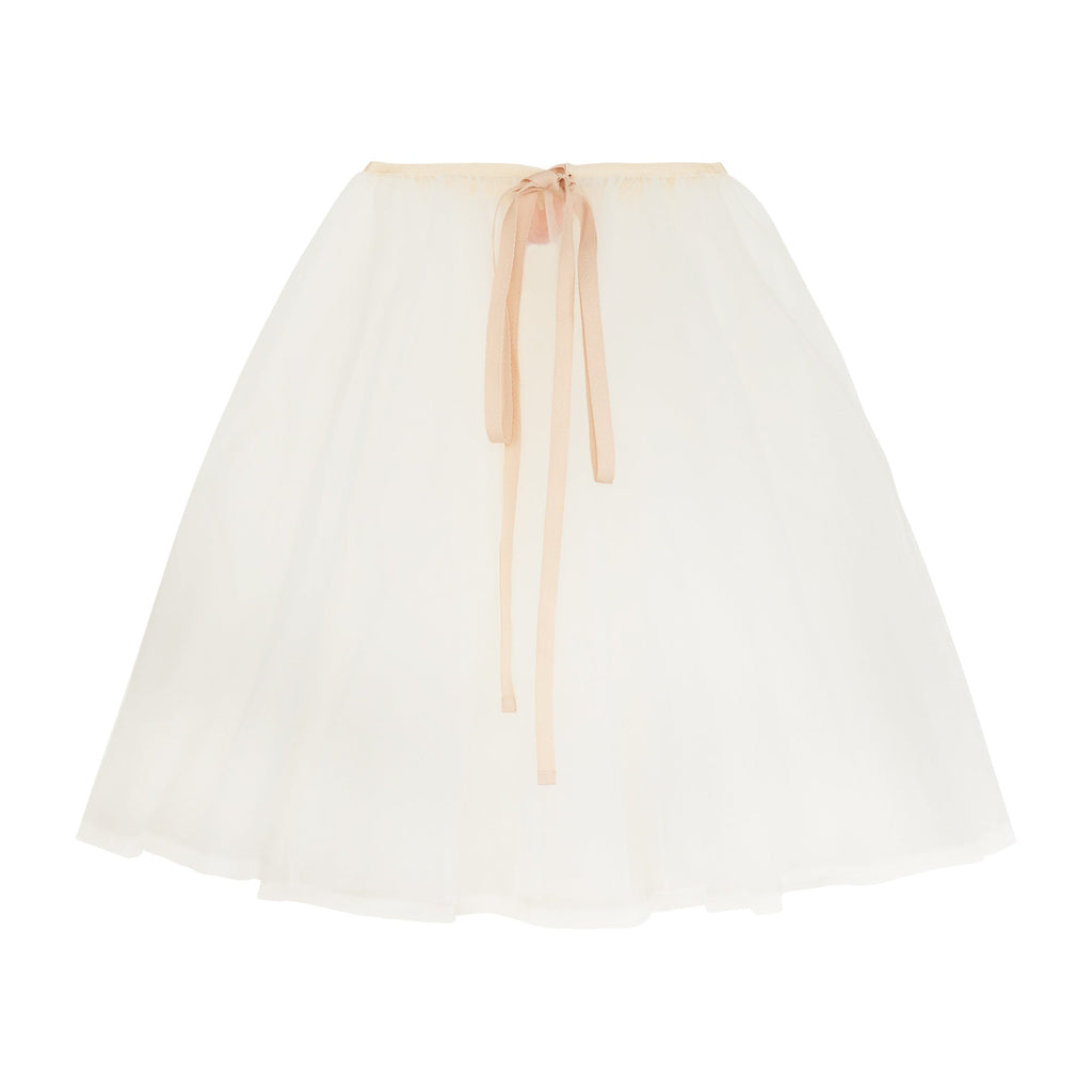 Girls White Ballet Skirt