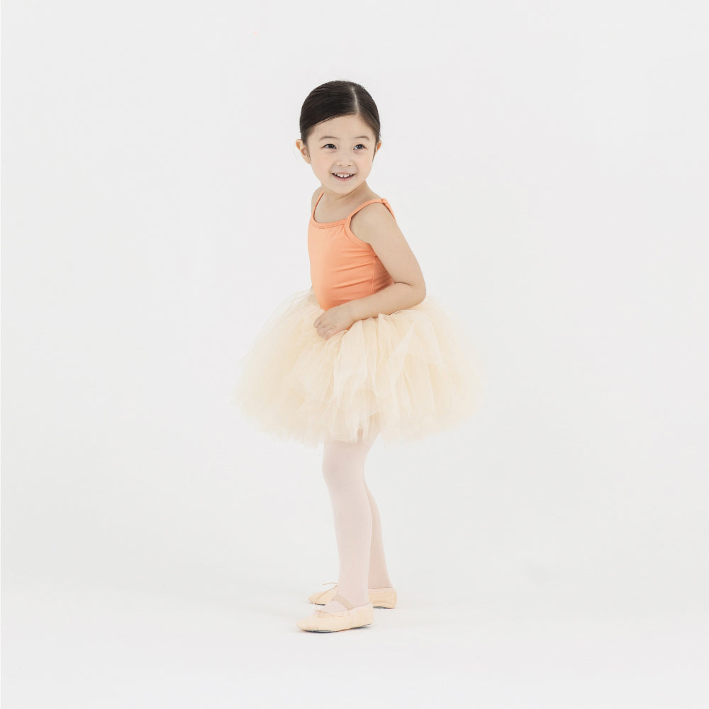 Girls Orange Ballet Onesies