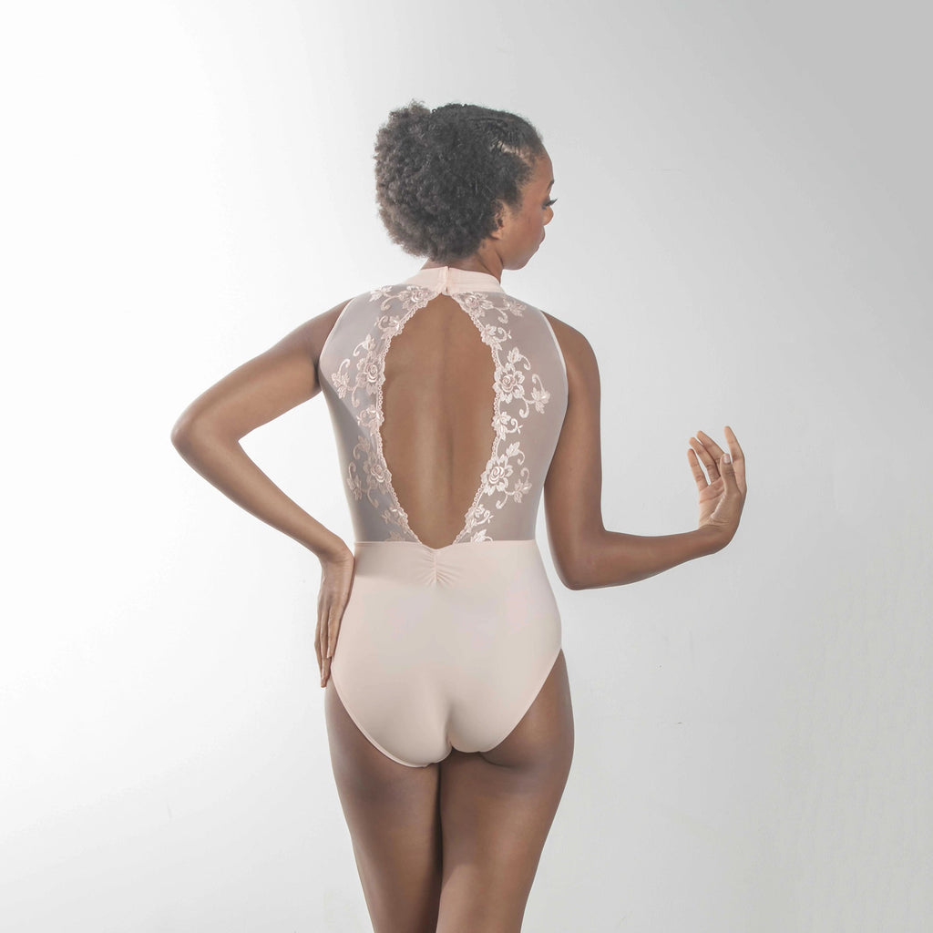 Girls Light Pink Ballet Onesies(Amelie/60 Poudré)