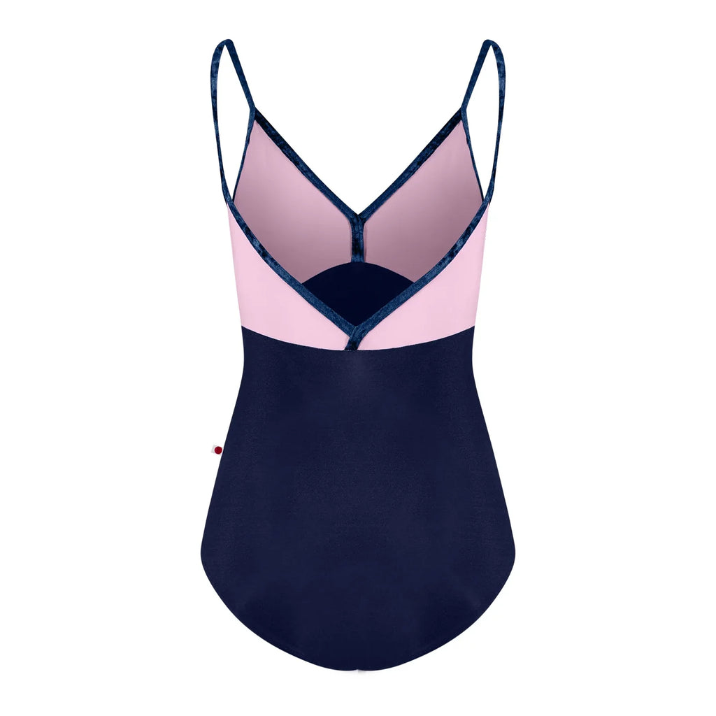 Girls Dark Blue "Daria/N-Dark Blue/N-Confetti/CV-Dark Blue" Ballet Onesies