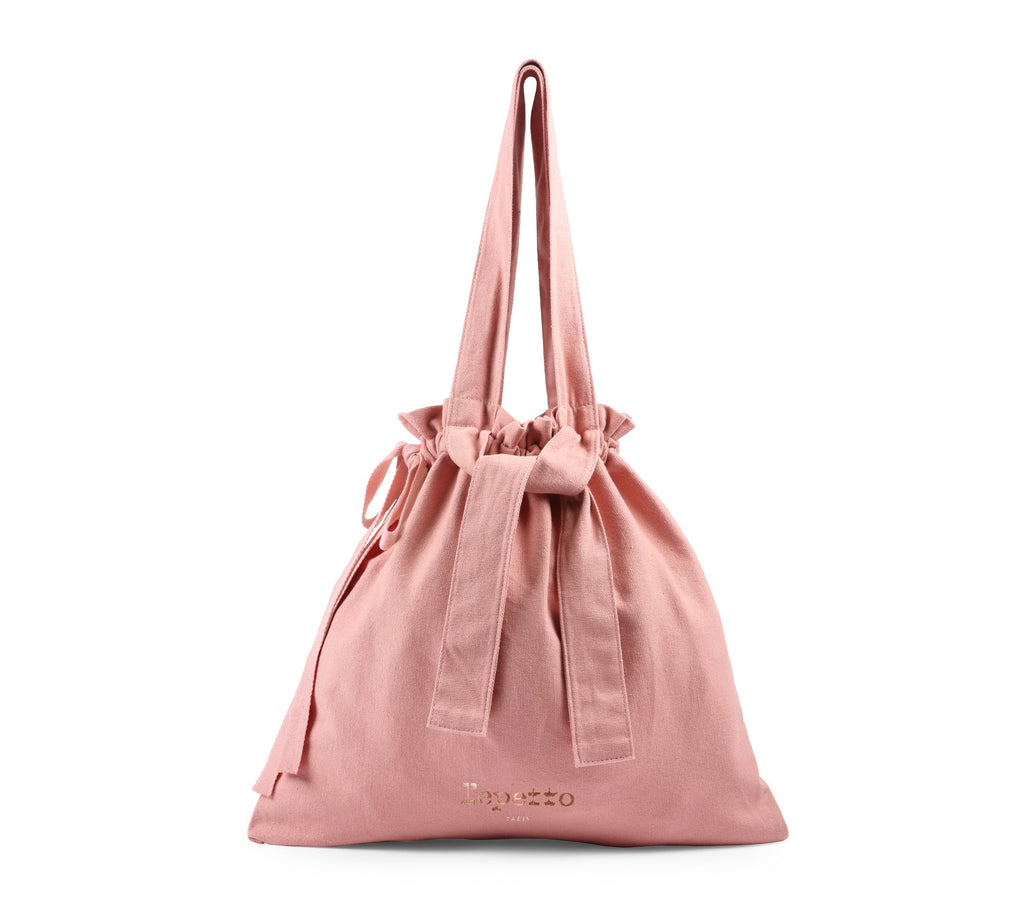 Girls Pink Tote Bag With Knots