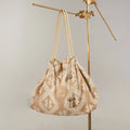 Beige "BINDLE" Ballet Embroidered Logo Tote(66 x 38 cm)