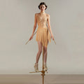 Women Nude "BOW" Ballet Skirt(251SK62FT/nude)