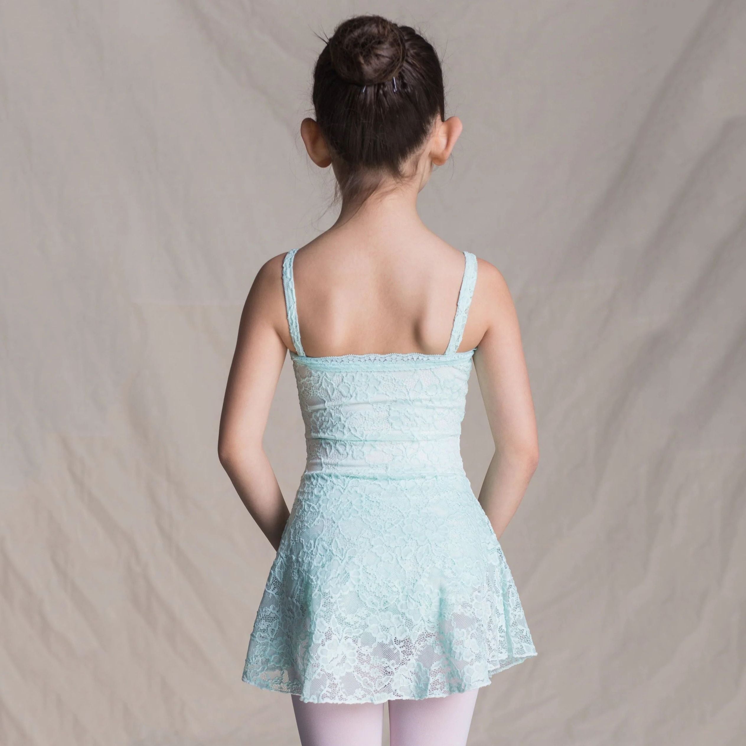 Girls Light Blue Lace Ballet Onesies(C1513/Blue)