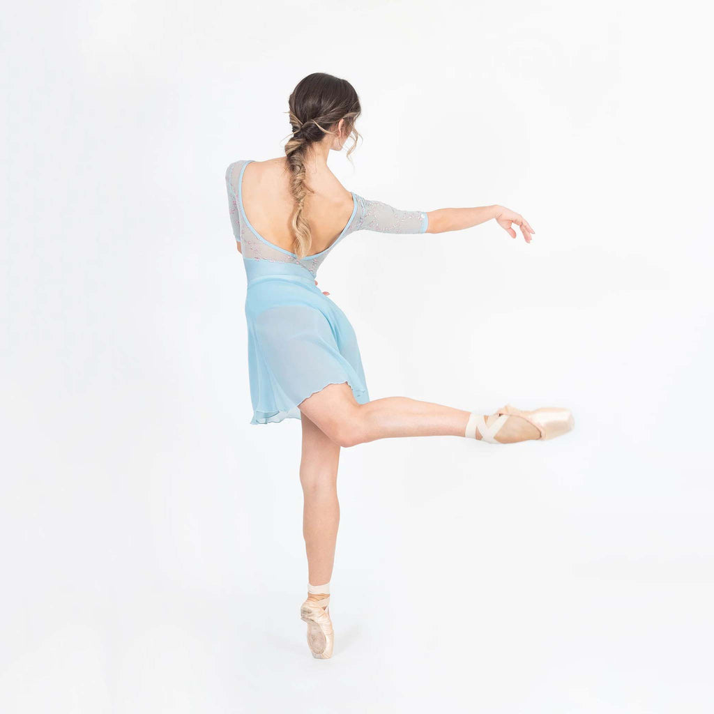 Women Light Blue "Svetlana" Ballet Onesies(CD25063-2/L37+TRD42)