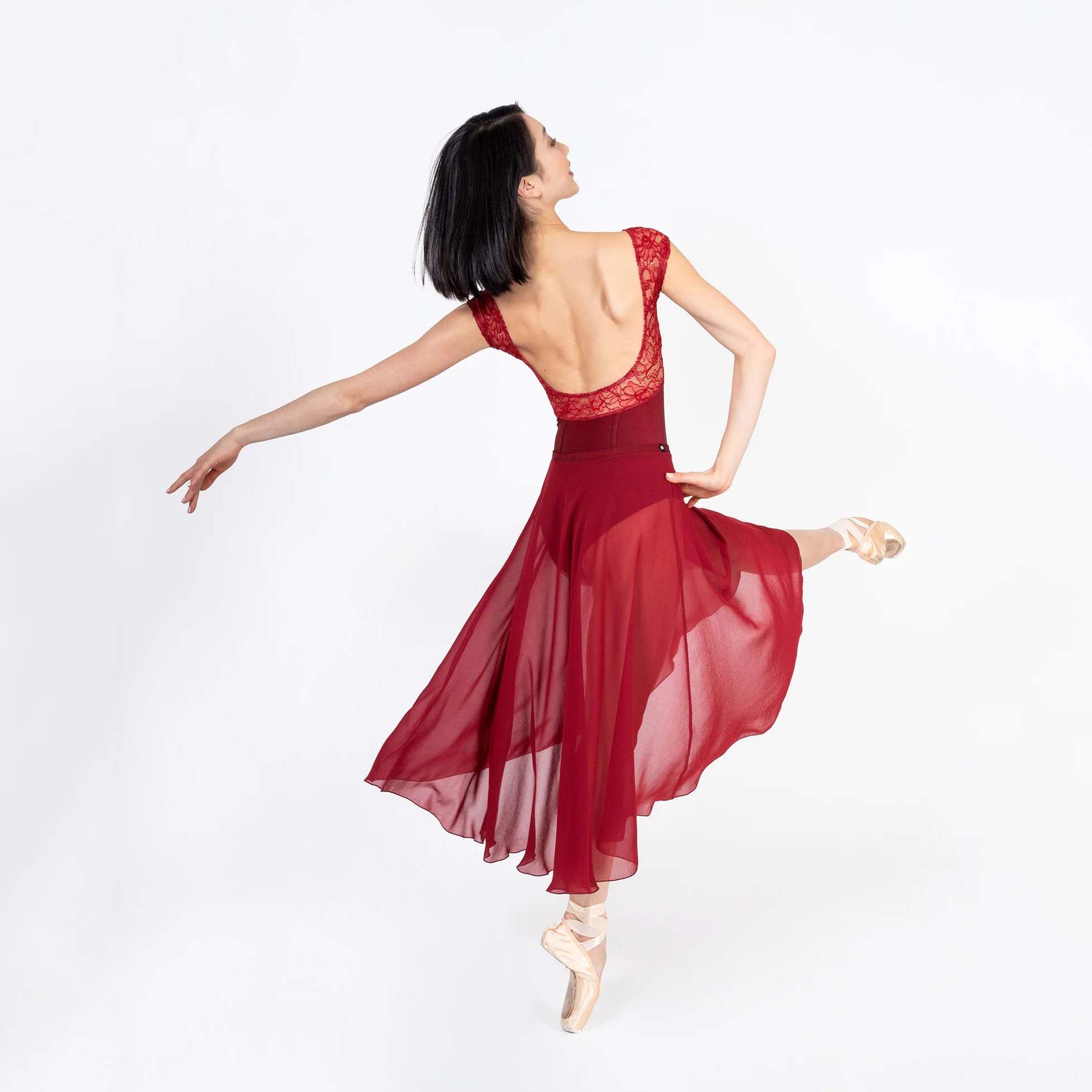 Women Red "Venere" Ballet Onesies(CD25079-1/L31+L13+PV31)