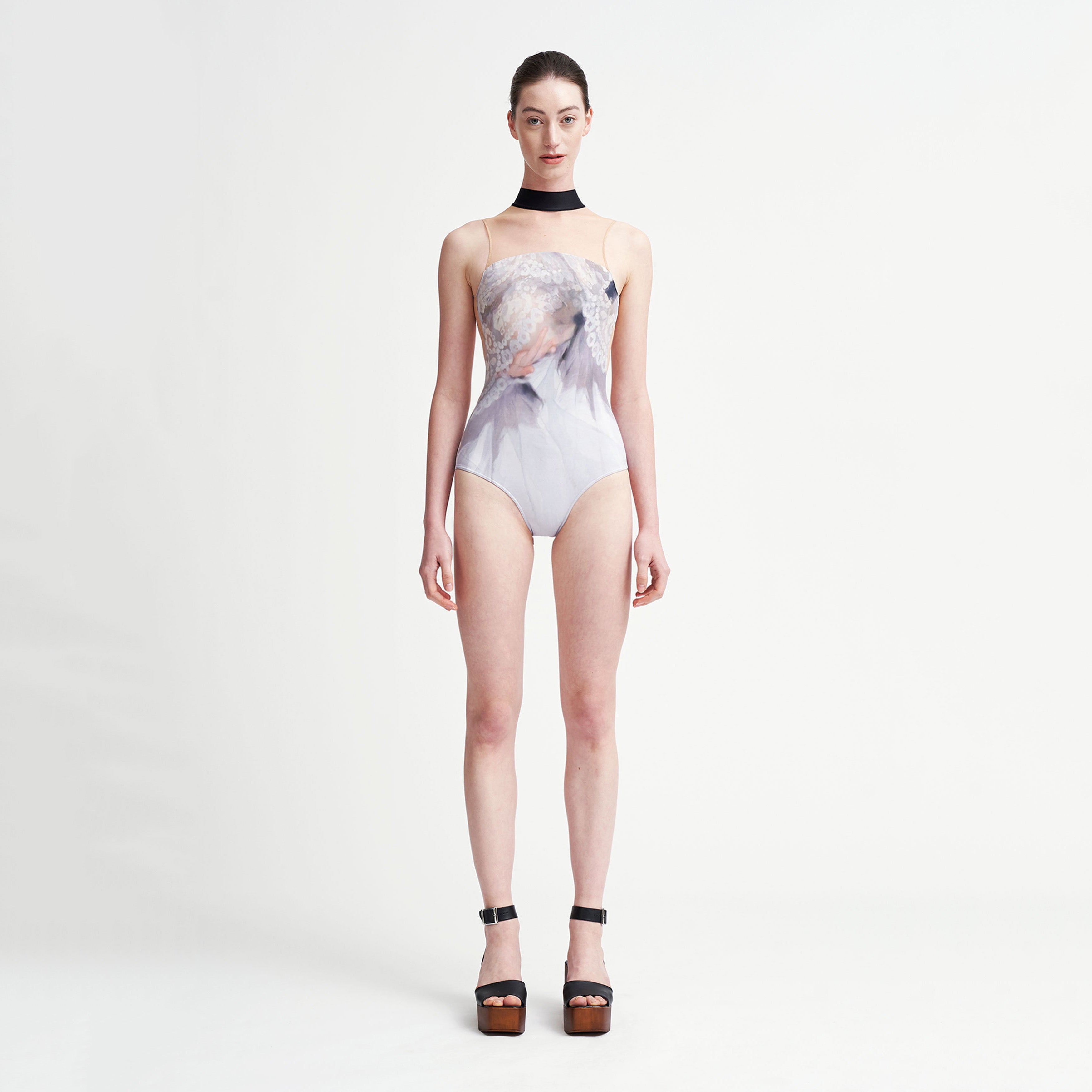 Girls Light Grey Ballet Onesies
