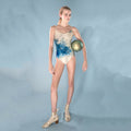 Women Blue Ballet Onesies(181LE01VL/blue)