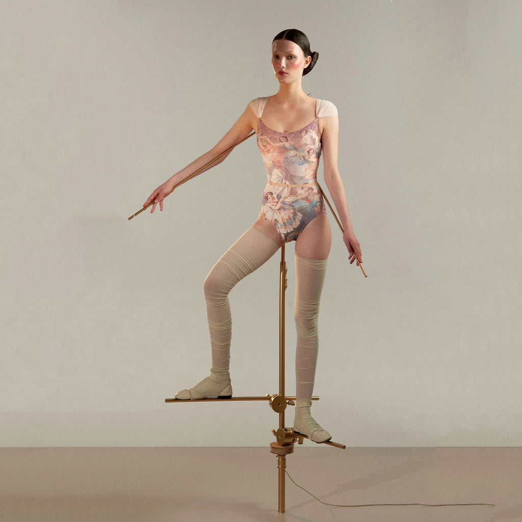 Women Light Pink"ROCOCO"Ballet Onesies(251LE74VD/pearl blush)