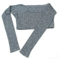 Girls Grey Ballet Top