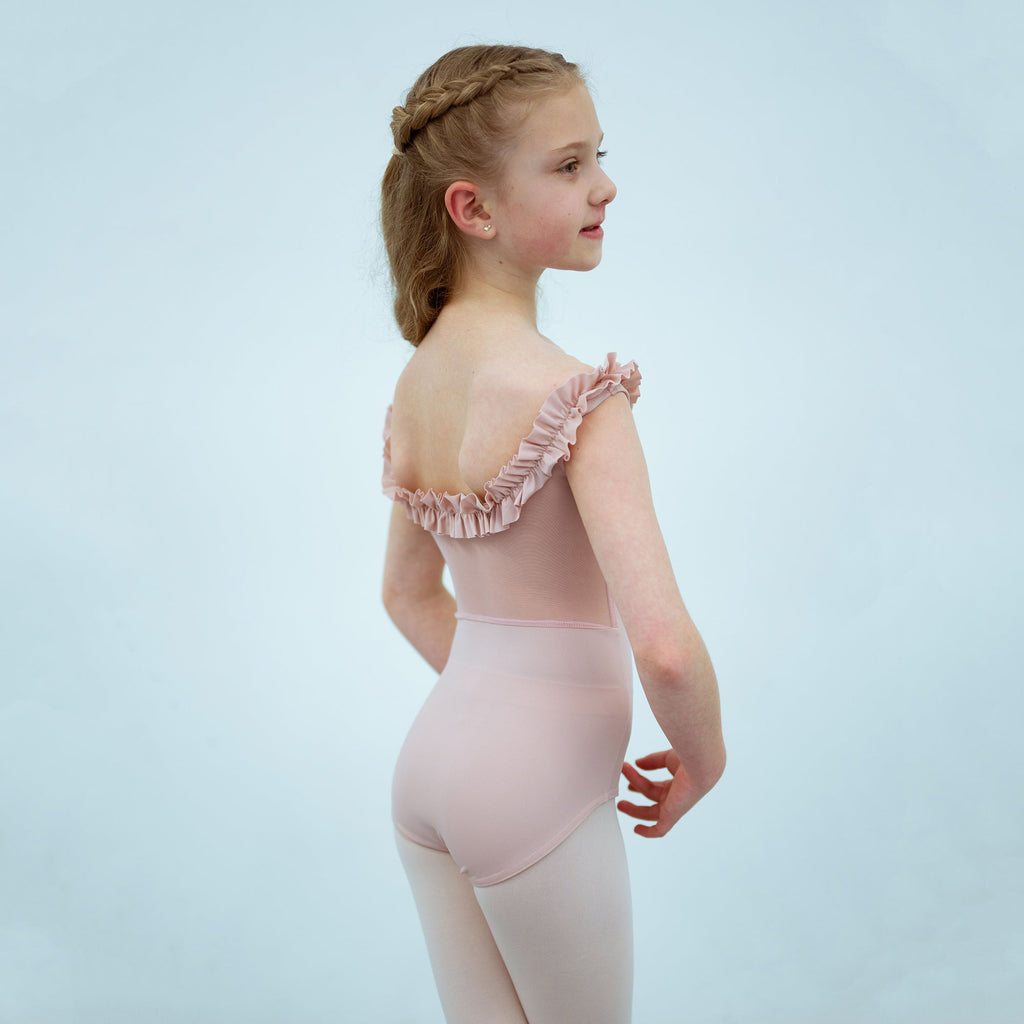 Girls Pink Ballet Onesies(1828/Dusty Pink)