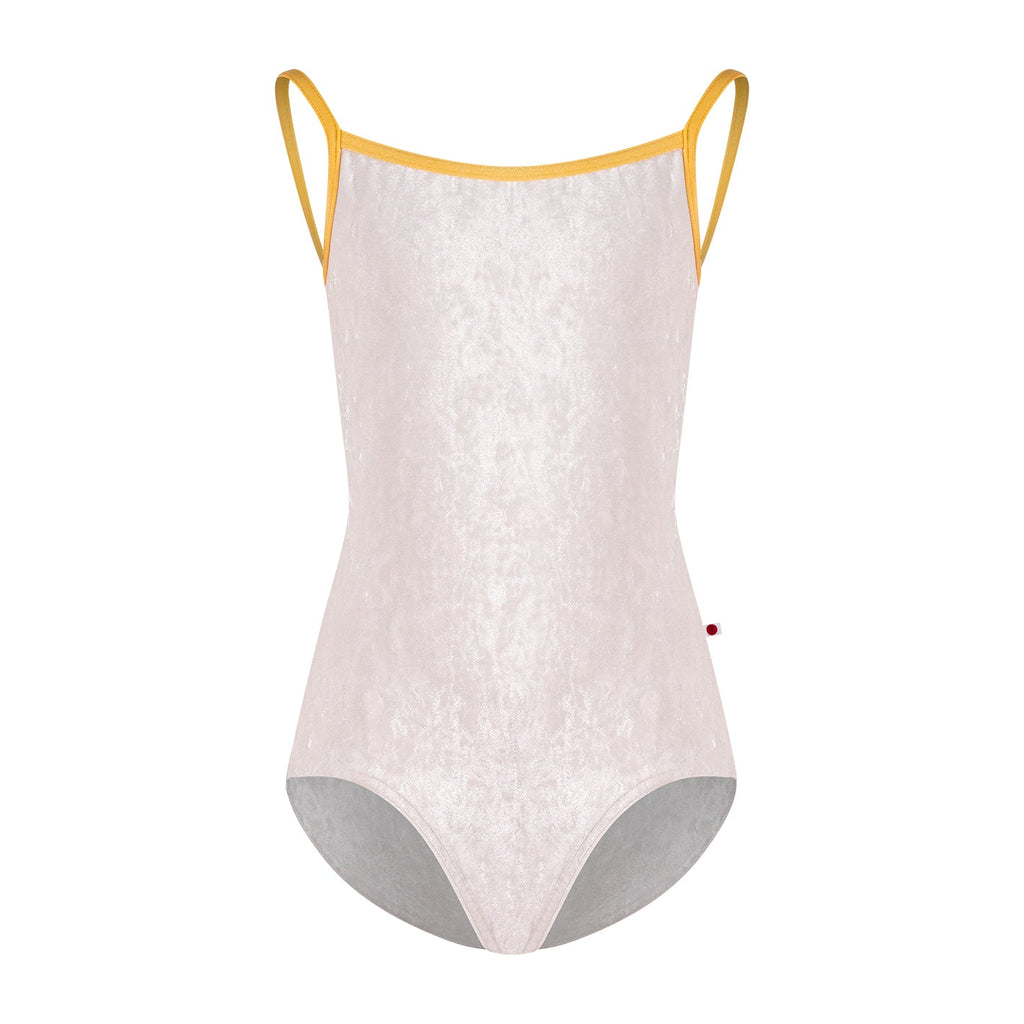 Girls White Velvet Ballet Onesies