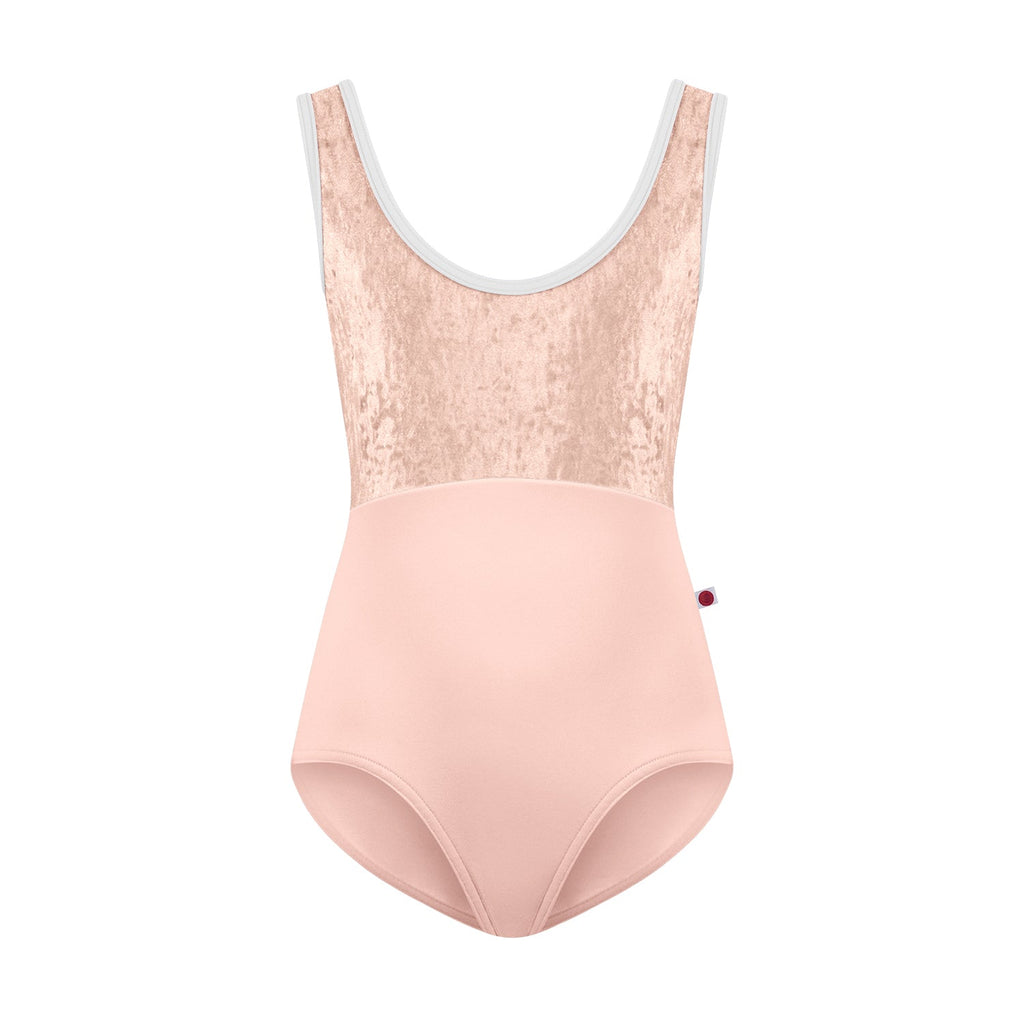 Girls Pink Velvet Ballet Onesies