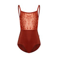 Girls Dark Red"Daniela/N-Bronze/CV-Amaretto/N-Bronze"Ballet Onesies