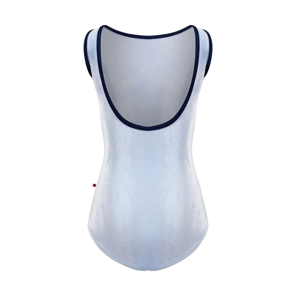 Girls Silver "Sofiane/V-Serenade/N-Dark Blue" Ballet Onesies
