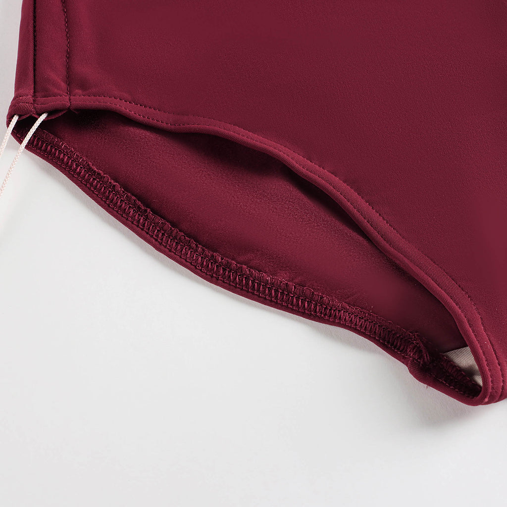 Girls Dark Red Ballet Onesies