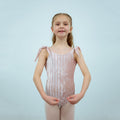 Girls Light Pink Velvet Ballet Onesies(1727/Pink)