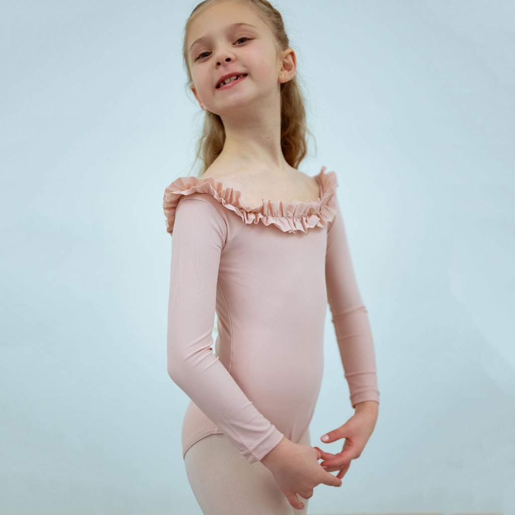 Girls Pink Ballet Onesies(1829/Dusty Pink)