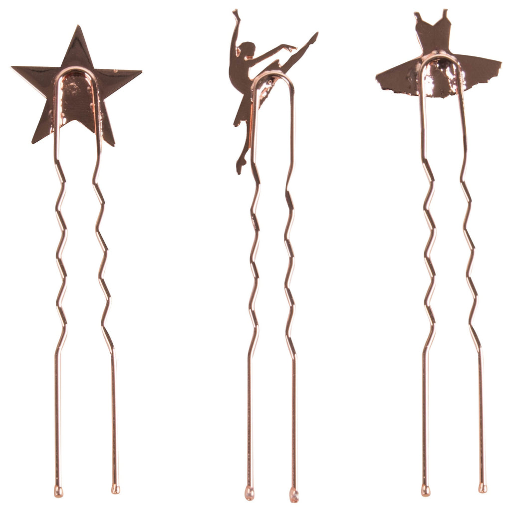 Girls Pink Metal Hairpin