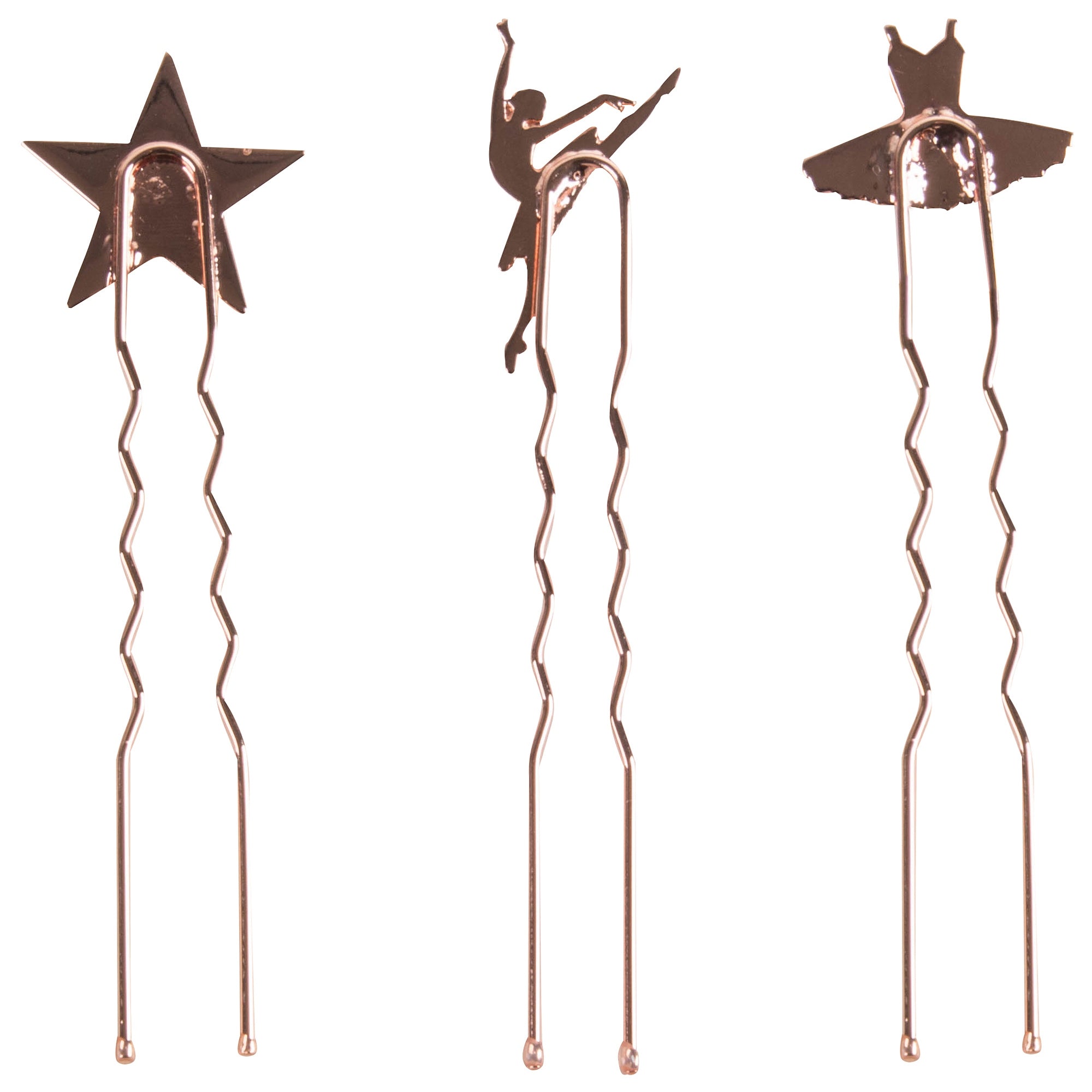 Girls Pink Metal Hairpin