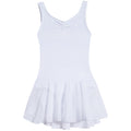 Girls White Ruched Tunic