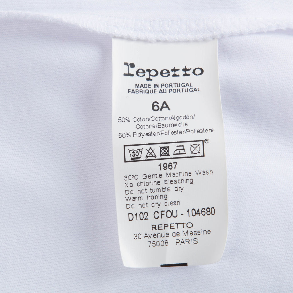 Girls White Cotton Top