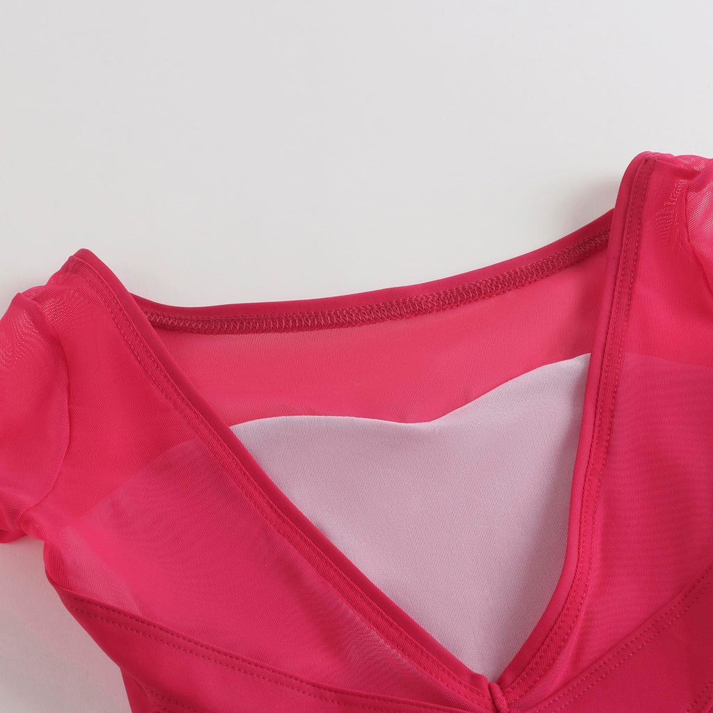 Girls Fuschia Ballet Onesies(DE745/380)