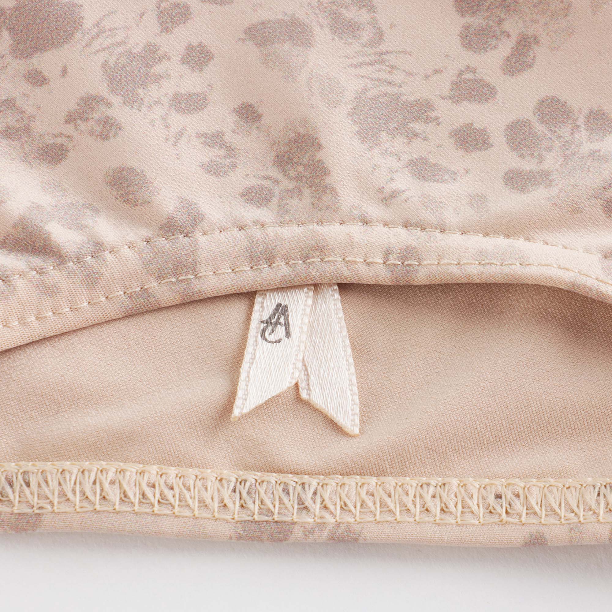 Girls Beige Printed Ballet Onesies(J231LE33VL/latte)