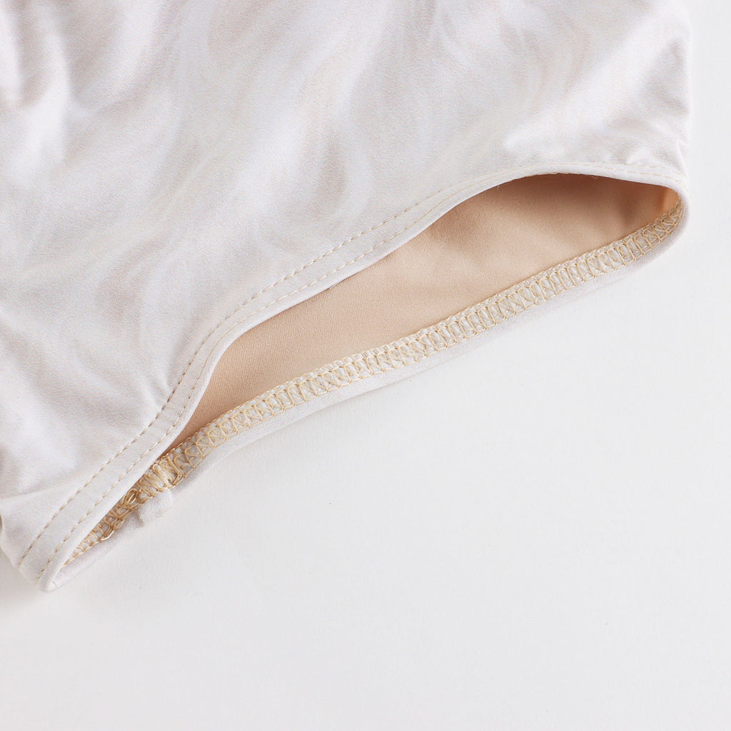 Girls White Cat Ballet Onesies(J231LE33VL/cream)